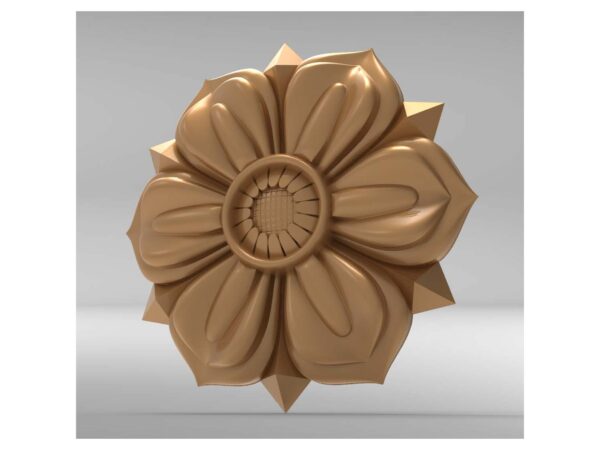 3D Flower Design – CNC File 85