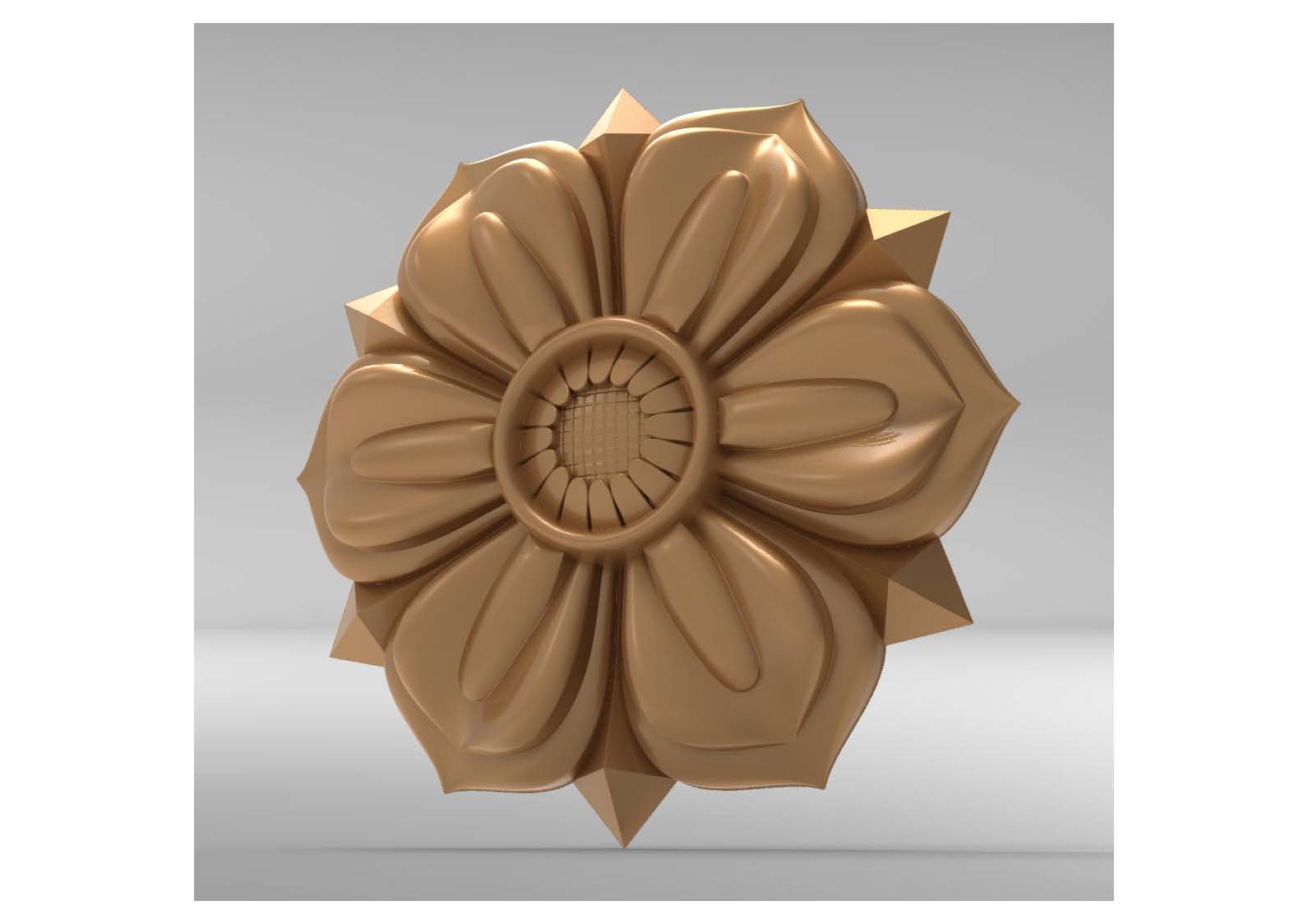 FLOWER EDITION 1_Page_085 3D Flower Design – CNC File 85 - Image 1