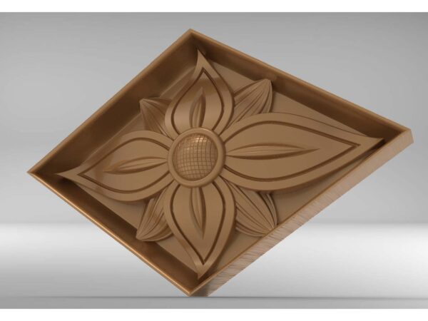 3D Flower Design – CNC File 86
