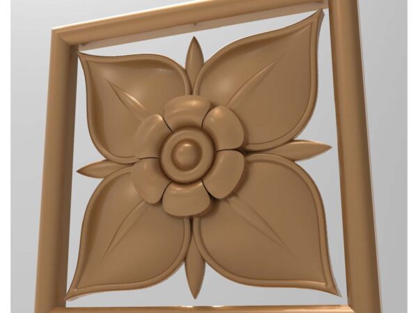 3D Flower Design – CNC File 89