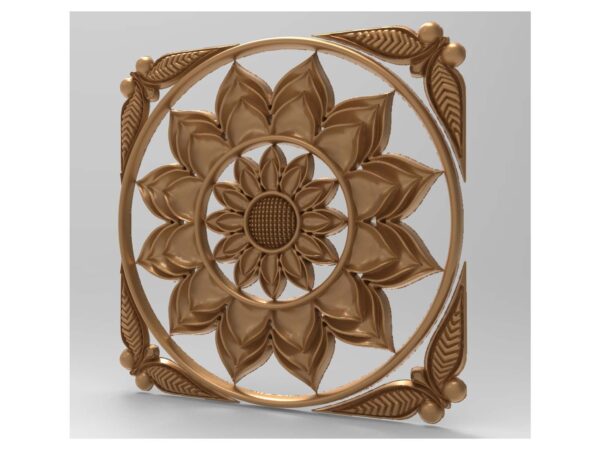 3D Flower Design – CNC File 91
