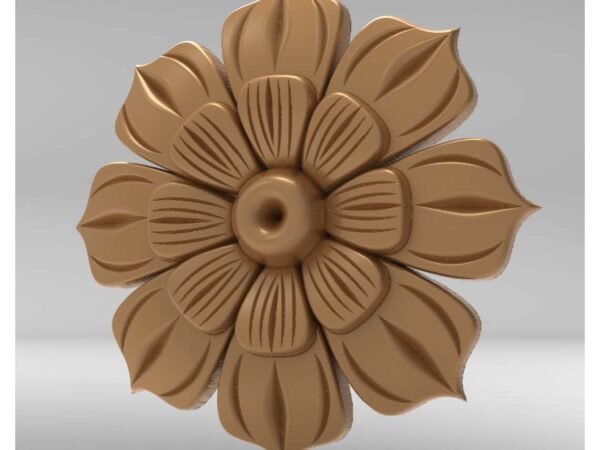 3D Flower Design – CNC File 95