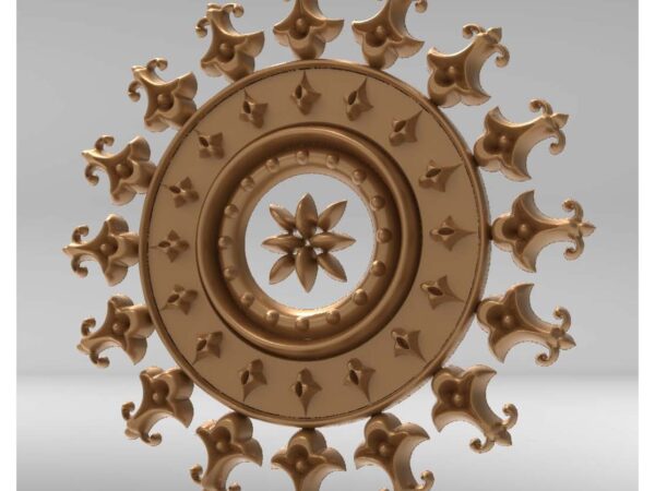 3D Flower Design – CNC File 98