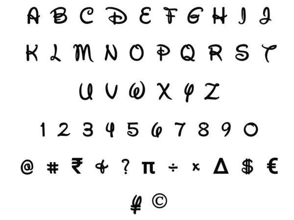 Font Design CNC Files