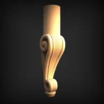 Stylish 3D Leg CNC Design File 122