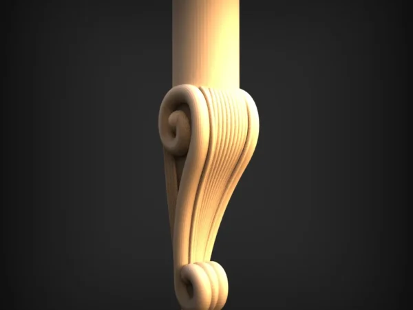 Stylish 3D Leg CNC Design File 122