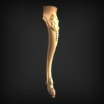 Stylish 3D Leg CNC Design File 125