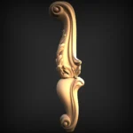 Stylish 3D Leg CNC Design File 131