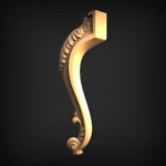 Stylish 3D Leg CNC Design File 346