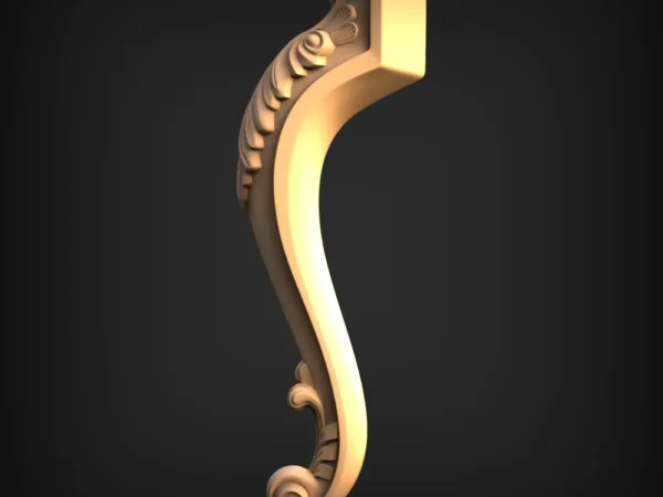 Stylish 3D Leg CNC Design File 346