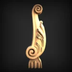 Stylish 3D Leg CNC Design File 387