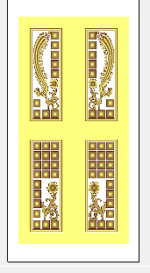 Modern 3D Double Door CNC Design Files 1 - Image 2