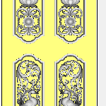 Modern 3D Double Door CNC Design Files 5 - Image 2