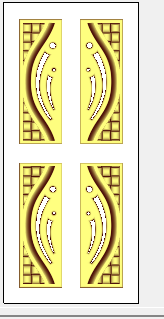 Modern 3D Double Door CNC Design Files 9