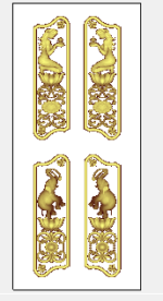 Modern 3D Double Door CNC Design Files 10 - Image 2