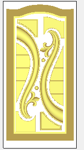 Modern 3D Door CNC Design File 23