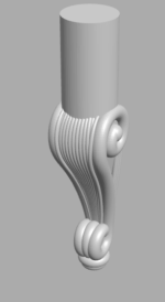 Stylish 3D Leg CNC Design File 122 - Image 2
