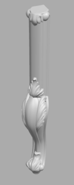 Stylish 3D Leg CNC Design File 123 - Image 2