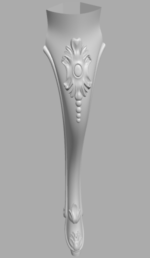 Stylish 3D Leg CNC Design File 125 - Image 2