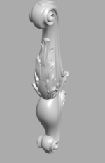 Stylish 3D Leg CNC Design File 131 - Image 2