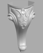 Stylish 3D Leg CNC Design File 188 - Image 2