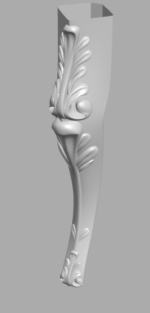 Stylish 3D Leg CNC Design File 193 - Image 2