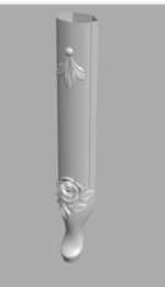 Stylish 3D Leg CNC Design File 206 - Image 2