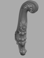 Stylish 3D Leg CNC Design File 293 - Image 2
