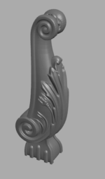 Stylish 3D Leg CNC Design File 387 - Image 2