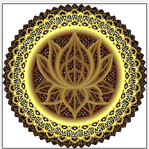 Beautiful Lotus CNC Design