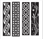 2D Border 2 CNC Design File DXF CDR Download | CNCNEST India