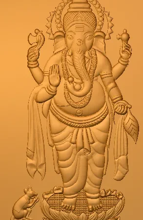 3D Ganesh CNC Design 4