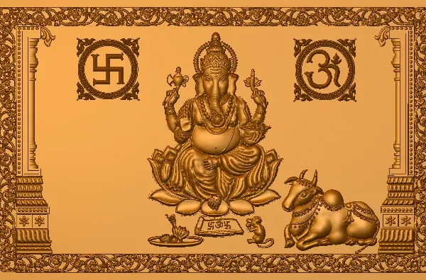 3D Ganesh CNC Design 8