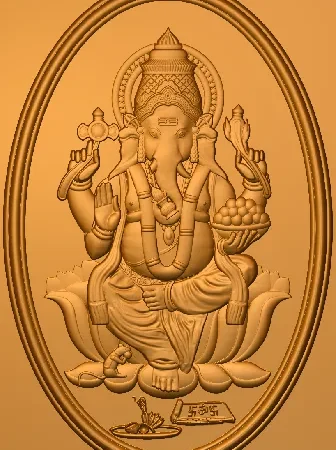 3D Ganesh CNC Design 9