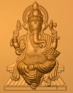 3D Ganesh ji CNC Design 10