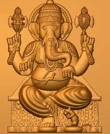 3D Ganesh jiCNC Design 13