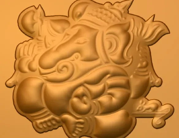 3D Ganesh CNC Design 15