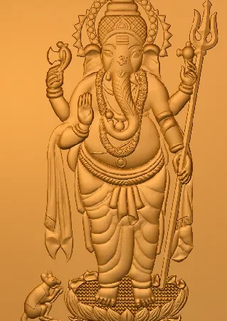3D Ganesh CNC Design 16