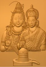 3D Shiv parvati CNC Design 57