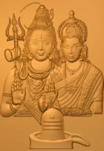 3D Shiv parvati CNC Design 60