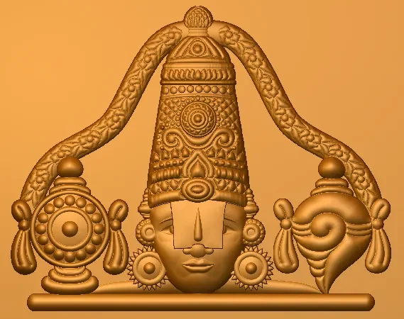 3D Tirupati CNC Design 70