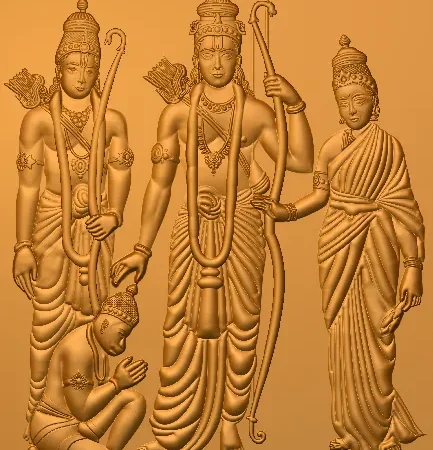 3D Ram darbar CNC Design 78