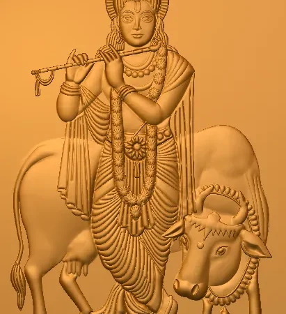 3D Krishna CNC Design 80