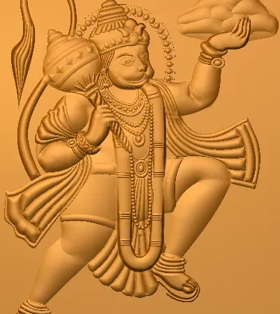 3D Hanuman CNC Design 85