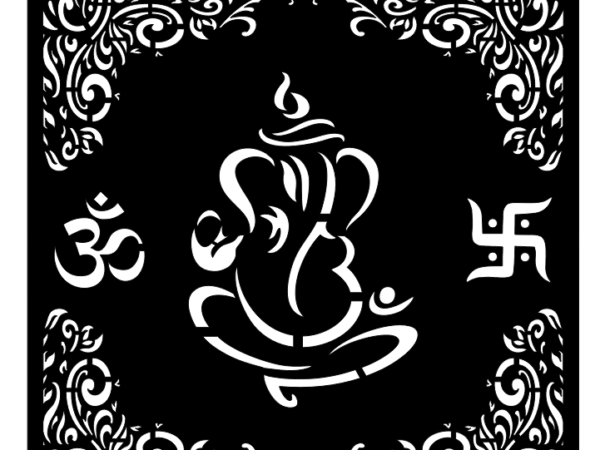 2D Pooja Room CNC Design 6