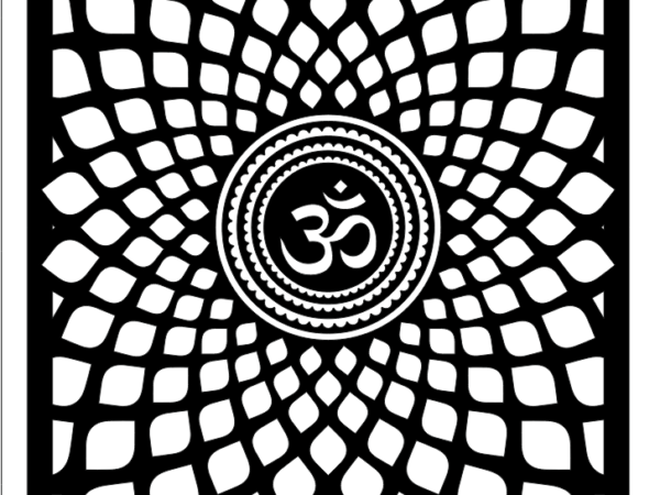 2D Pooja Room CNC Design 24