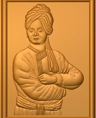 3D Swami vivekanand CNC Design 107