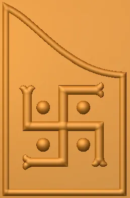 3D Swastik CNC Design 127