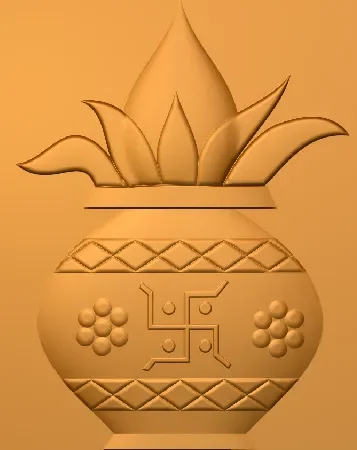 3D Kalash CNC Design 128