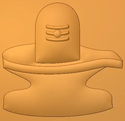 3D Shivling CNC Design 131